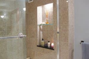 Bathroom Remodeling Recessed Shelving