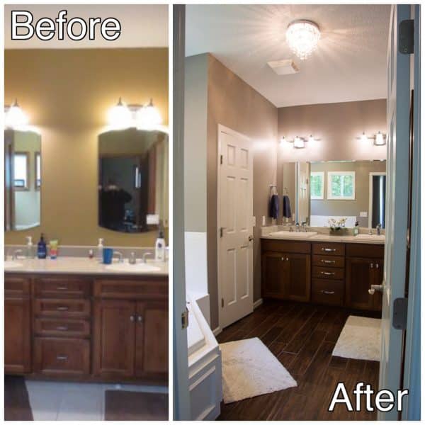 Bathroom Before and After