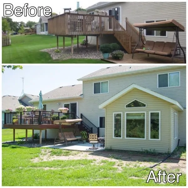 Deck Replacement and Room Addition Sauk Rapids MN