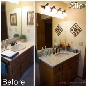 2 - bath before and after 2 - bath before and after