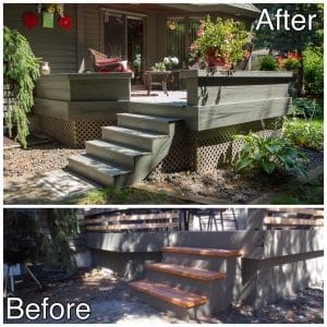 New deck before and after pics