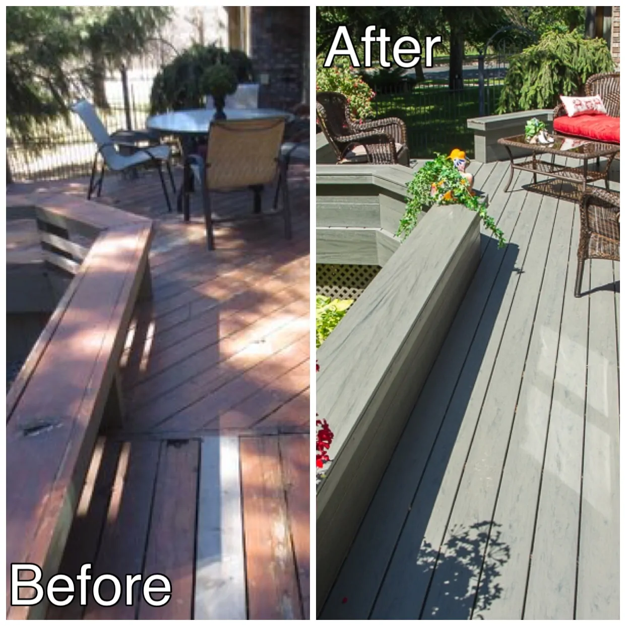 deck before and after