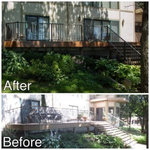 New deck railing Sartell MN