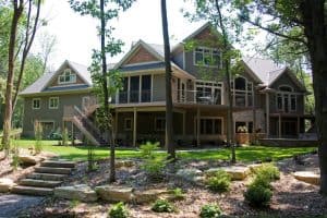 Sartell Custom Home, Back