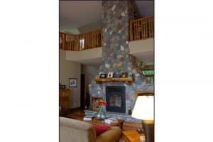 Rustic Home Stone Fireplace