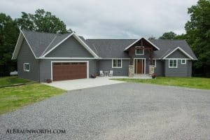Custom Home front exterior
