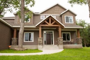 Home exterior front entry