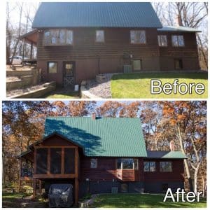Room Addition Before and After