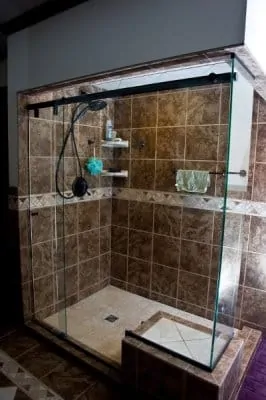 custom master bath shower after