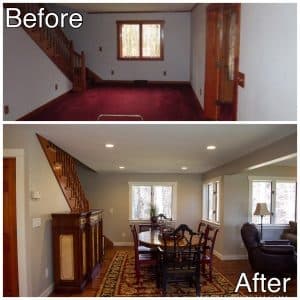 Dining Room Remodel Before and After