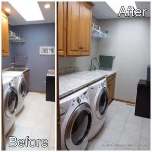 Laundry Room before and after pictures
