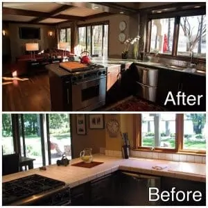 Kitchen Remodel Before and after Sartell MN