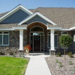 Custom Patio Home Front entry