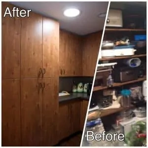 Pantry Before and After Remodel Photos
