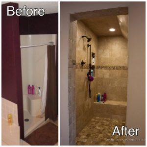 Ceramic Tile Shower Remodeling
