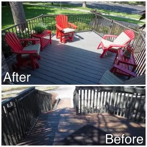 New Decking Before and After St Cloud MN