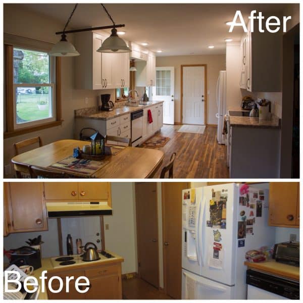 Remodel Kitchen Before and After