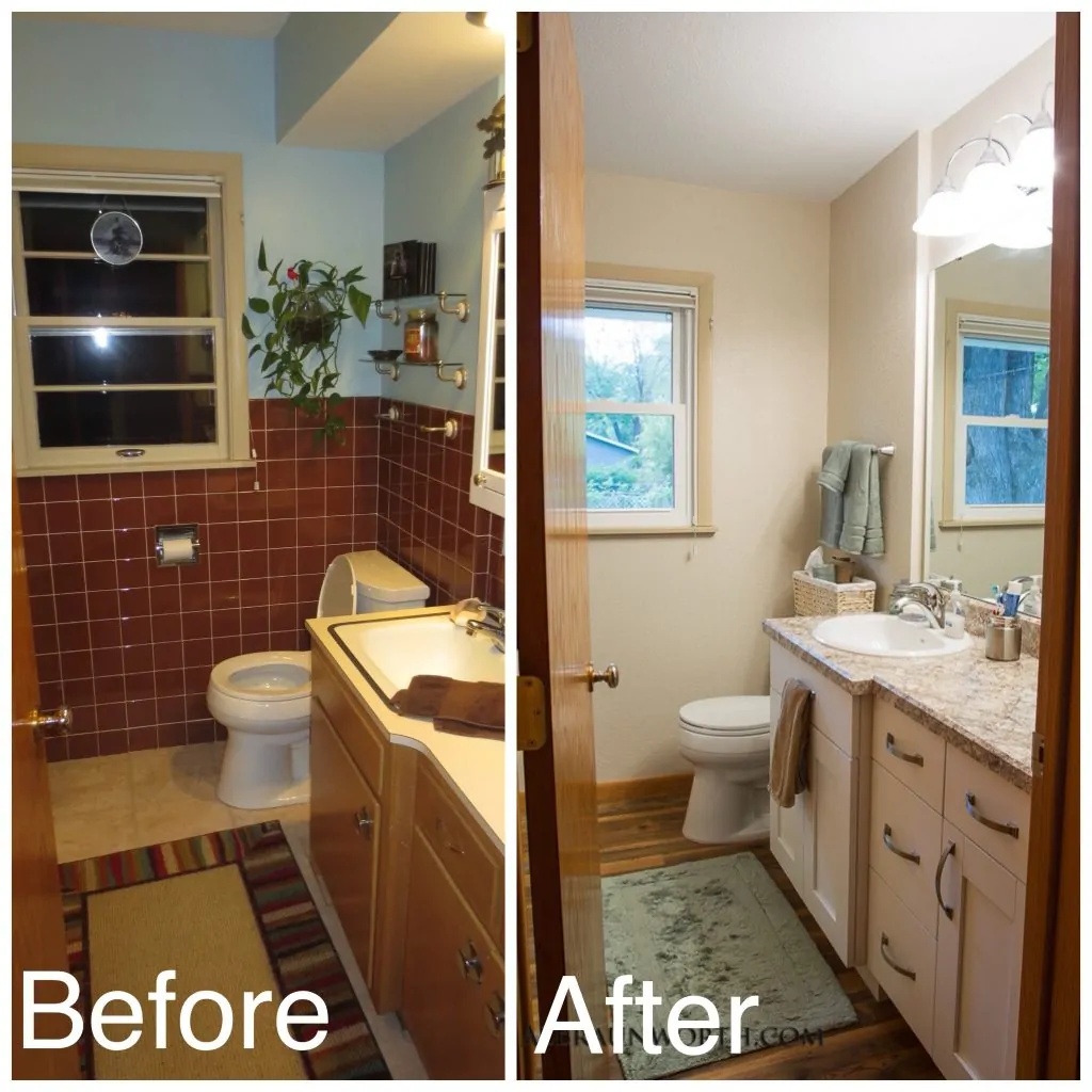 Bathroom Remodel Before and After