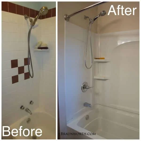 Shower Before and After