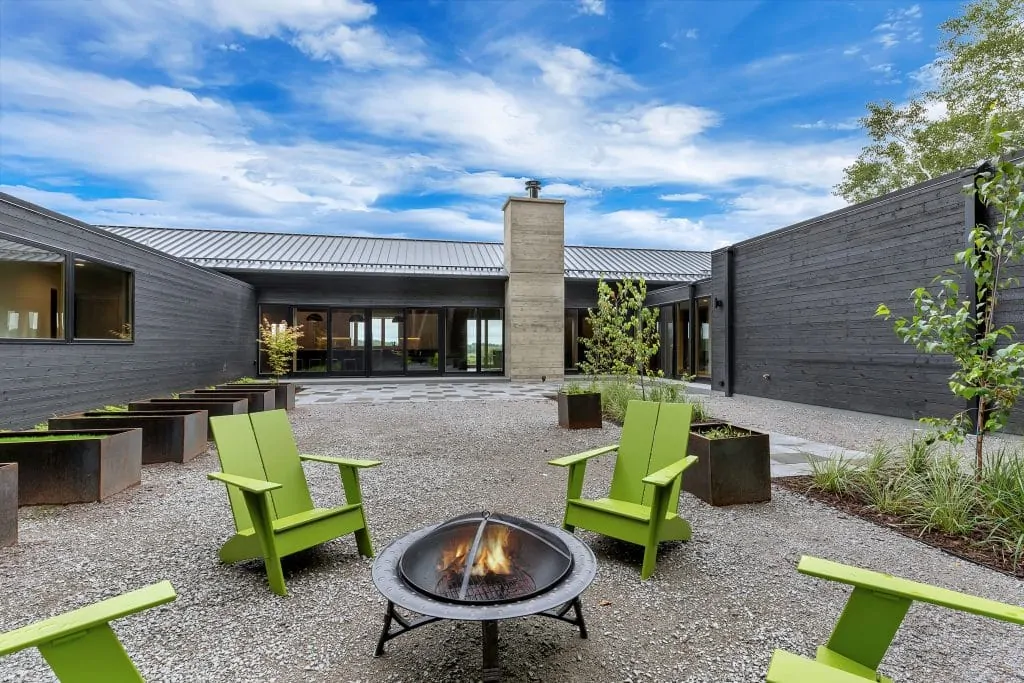 2018 Tour of Homes Courtyard Firepit
