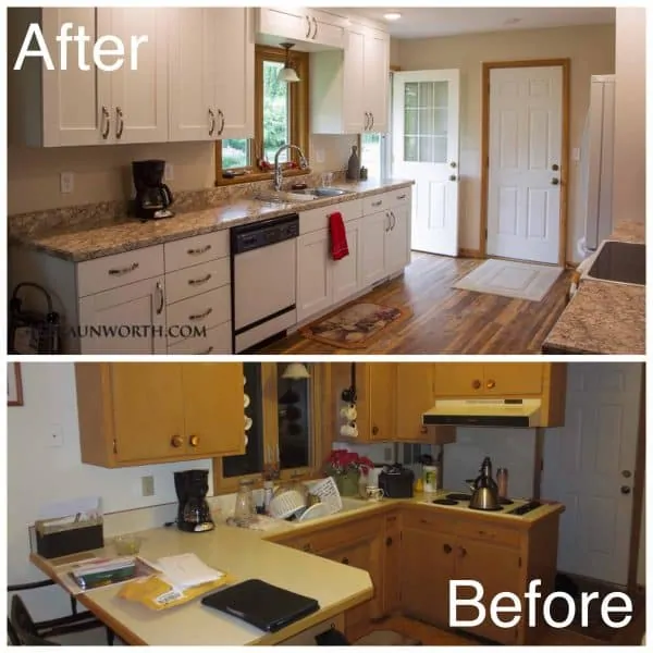 Before and After Kitchen Remodeling Photo Comparison