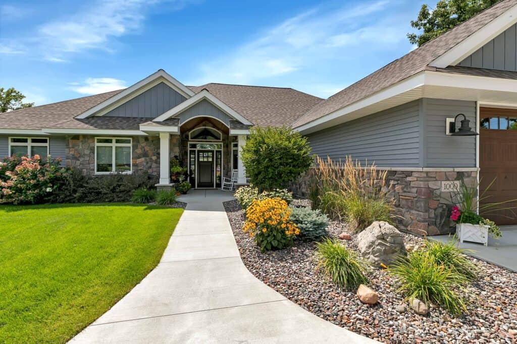 Custom Patio Home Front Entry